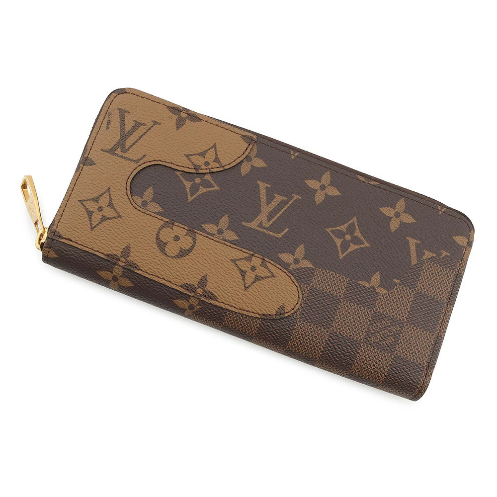 Louis Vuitton Long Wallet Monogram Landscape Zippy Horizontal Round Zipper